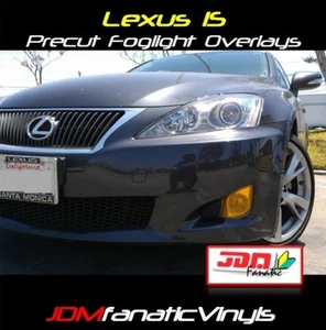 YELLOW Fog light JDM EDM TINT Overlays Vinyl Film Kit(FIT 2006 IS250 is300 is350 - Bild 1 von 1