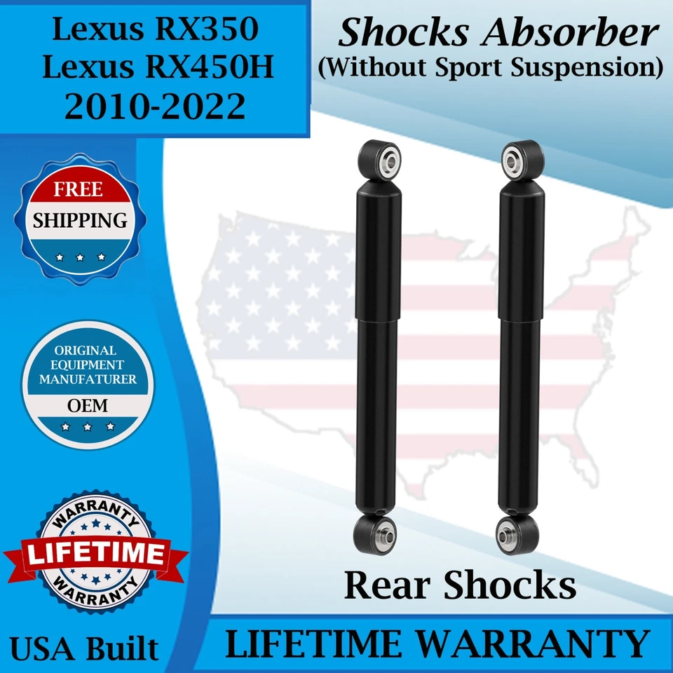Monroe OEM Rear Shocks For 2010-2022 Lexus RX350/RX450H Lifetime Warranty - Image 1 of 4