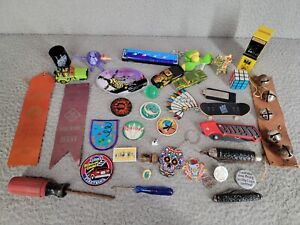 Junk Drawer Lot Knives Tools Coin Patches Pin Pogs Cars Keychains Toys Ribbons