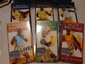 Billy Blanks Sealed VHS Lot(6) "Billy's Boot Camp" - Picture 1 of 3