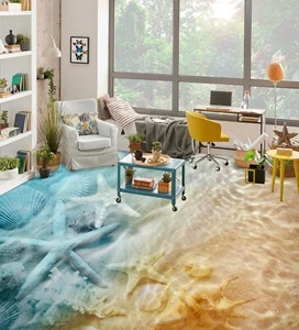3D Blue Starfish G6586 Floor WallPaper Murals Wall Print Decal AJ Coco 2024 - Picture 1 of 6