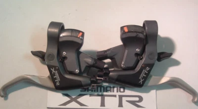 Shimano XTR 3x8-Spd ST-M950 Shifters/Brake Levers MTB- RF+ STI- VGC++ - Image 1 of 4
