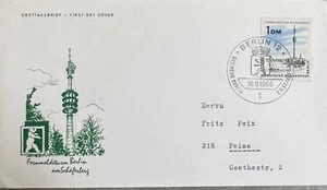 Fernmeldeturm Berlin am Schäferberg 1 DM 1966  Ersttagsbrief - Bild 1 von 1