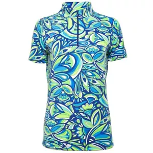 IBKUL Jackie Top Size XS Short Sleeve Prep Golf Tennis Pickleball Sports COOLING - Imagen 1 de 12