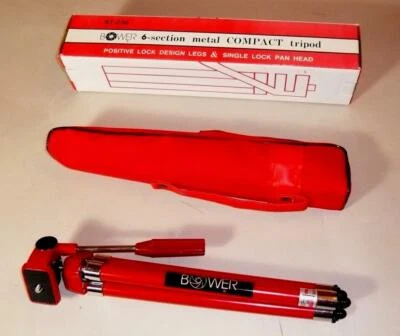 TRIPOD ( compact- travel). 6 section metal with case. Bower BT-206 - Image 1 of 3