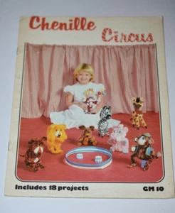 1978 CHENILLE CIRCUS 18 Projects Vintage Retro Craft Clown Puppet Rabbit - Picture 1 of 8