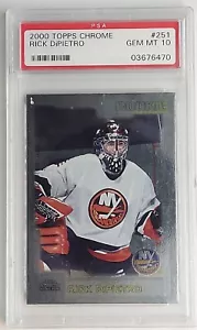 Rick DiPietro 2000 Topps cromado #251 gema MT 10 - Imagen 1 de 4