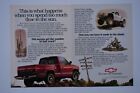 1991 Chevrolet C 1500 Pickup Truck Vintage Original 2 Page Print Ad 8 x 11'