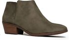 J. Adams Lexy Ankle Boot - Low Stacked Heel Closed Toe Casual Western Bootie