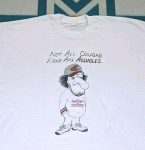 Vintage "Not All Cougar Fans Are A$$holes" Funny Offensive Washington Huskies XL - Picture 1 of 6