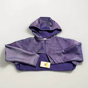 Sudadera con capucha corta reversible Jordan para mujer nueva con etiquetas cremallera talla pequeña DQ4535-514 - Imagen 1 de 4