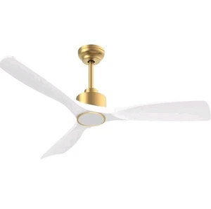 52-inch ETL Listed Indoor/Outdoor Modern Smart Ceiling Fan w/ Light Remote Quiet - Picture 1 of 10
