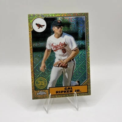 Cal Ripken Jr 2022 Topps T87C-86 1987 35th Anniversary Chrome Orioles - Image 1 of 3