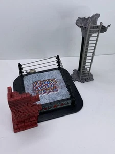 WWF Brawl-4-Todas las piezas de anillo de combate de escalera letal Jakks Pacific 1997 - Imagen 1 de 11