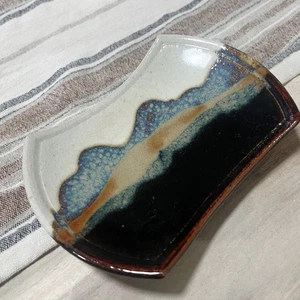 Jabonera de cerámica hecha a mano vintage plato de joyería - Imagen 1 de 4