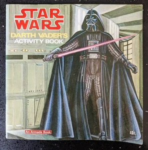 Vintage Star Wars Darth Vader's Activity Book, Paperback 1979 - partly used - Picture 1 of 19