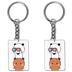 Juego de 2 llaveros para Scooty, Bicicleta, Coche (5,7 x 4,4 CM) - Imagen 1 de 2