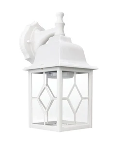 Außen LED Wandlaterne, weiße große Außenwandleuchte, 5000K Dayl... - Bild 1 von 9