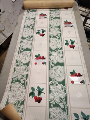 Papel pintado vintage 2 rollos un poco de mancha en papel  Foto 1 de 3