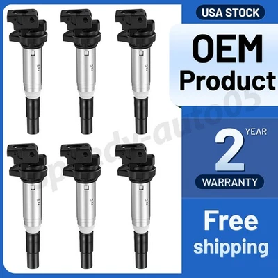 Set Of 6X Ignition Bobinas Pack for BMW 228i 320i 328i 428i 528i 535i UF592 - Изображение 1 из 4