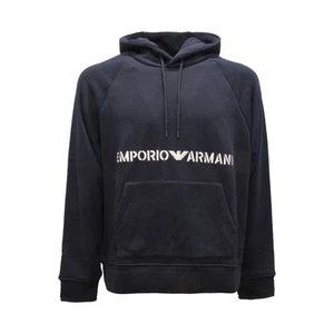L9255 FELPA UOMO EMPORIO ARMANI MAN SWEATSHIRT BLUE - Picture 1 of 4