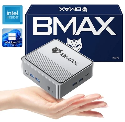 Bmax Mini PC Desktop Computer Intel 11 Gen N5095 /8GB RAM/256GB SSD/Win 11 Pro - Image 1 of 4