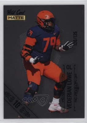 2022 Wild Card MATTE Black 10 Stripe /125 Vederian Lowe #MB-128 - Image 1 of 2