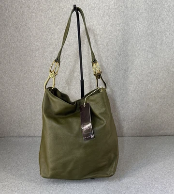 Bolso Hobo JPK Paris 75 Oliva Militar Verde Dorado Herrajes Cubo Holgado Nuevo con Etiquetas Foto 1 de 4