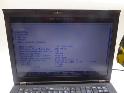Notebook Lenovo Thinkpad T410s con memoria senza batteria HDD e alimentatore ... - Immagine 1 di 4