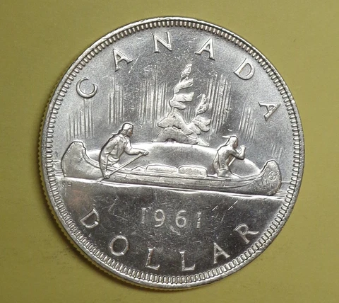 CANADA GEM BU 1961 Dollar Very Nice Quality Cover