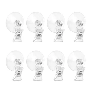 Ganchos de ventosa de PVC resistentes con abrazaderas accesorio para uso doméstico diseños transparentes - Imagen 1 de 8