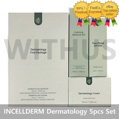 INCELLDERM Dermatology Booster Serum Crema Aceite-Niebla Balance Gel Juego de 5 piezas = Foto 1 de 4