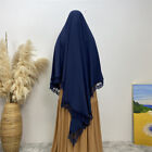 Ramadan Muslim Women Burqa Overhead Khimar Hijab Prayer Scarf Abaya Niqab Tops
