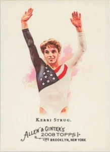 2008 Topps Allen & Ginter Kerri Strug #107 USA Champion Gymnast - Picture 1 of 2