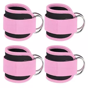 Ankle Strap for Cable Machine 4 Pcs Gym Cable Kickback Ankle Wraps Exercise A... - Picture 1 of 7