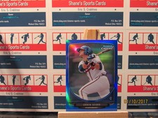 2013 Bowman Chrome Mini Blue Refractors #67 Orrin Sears SN 81/99