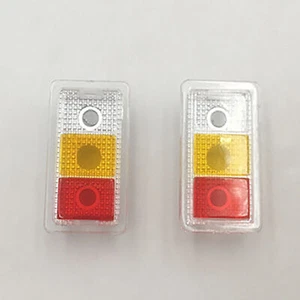 Front Rear Tail Lights Cups Lampshades for Wrangler 1/10 RC Crawler Car Shell - Picture 1 of 8