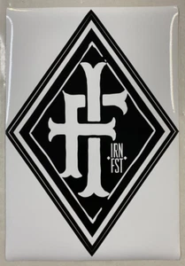 IF Iron Fist Printed Logo Decal Sticker 26.5cm x 19cm Black - Bild 1 von 1
