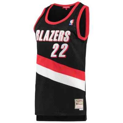 Mitchell & Ness PORTLAND TRAILBLAZERS CLYDE DREXLER 1991 Swingman WOMEN Jersey - Image 1 of 4