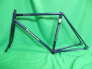 Panasonic NJS Approved Keirin Frame Set Track Bike Fixed Gear Dark Blue 49cm - Picture 1 of 16