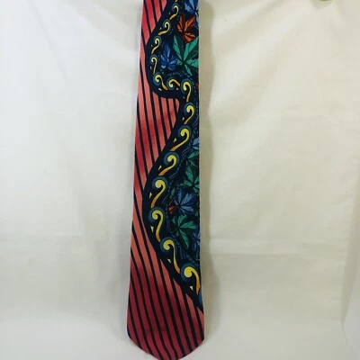 Винтажный Rush Limbaugh без границ коллекции мужской шелковый галстук с лист дизайн - Изображение 1 из 4