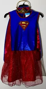Supergirl Halloween Costume With Tutu Sparkle Size 10/12 - Picture 1 of 6