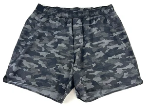 Lululemon Surge Shorts Liner 6” Uomo L Mimetico Nero Grigio Running M7AG2S - Foto 1 di 11