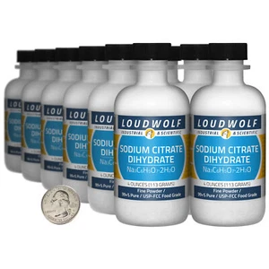 Sodium Citrate / 3 Lbs / 12 Bottles / 99+% Pure USP-FCC Food Grade / Fine Powder - Picture 1 of 4