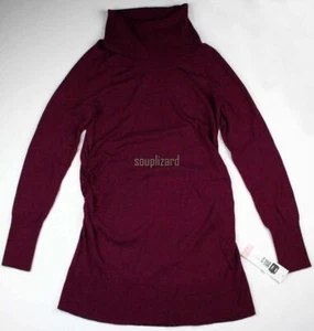New Liz Lange Maternity Clothes Tunic Maroon Sweater Long Sleeve NWT Size Large - Picture 1 of 4