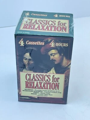 Classics for Relaxation 4 Cassette Box Set BRAND NEW SEALED Beethoven Mozart - Image 1 of 4