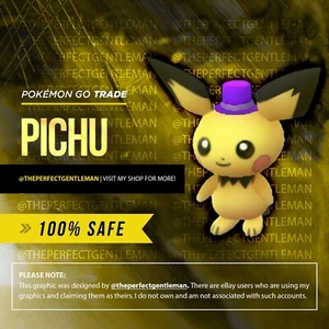 Pichu New Year's Hat Pokemon #172 GO Gen 2 Johto - Picture 1 of 4
