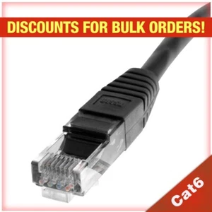 Cable de conexión Ethernet Skyline™ 8 conductores 24 AWG RJ45 Cat6 (10 pies, negro) - Imagen 1 de 6