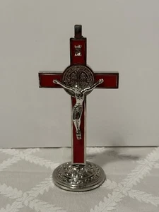 Jesus Holy Cross Christ Crucifix Alloy Stand Religious Gift Christian Catholic - Picture 1 of 5