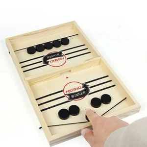 FOOSBALL Winner WHO IS THE WINNER GAME FAST SLING PUCK BOARD GAME TABLE GAME - Picture 1 of 4